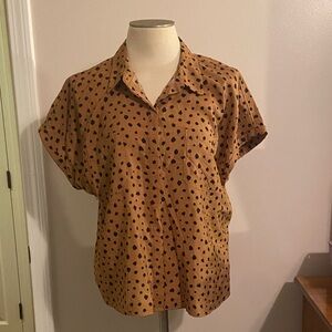 Sonoma Tan and Black Women's Blouse